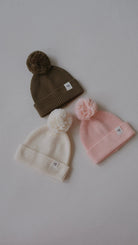 Paradiso Pom Pom Beanie - Olive - MYLA JANE