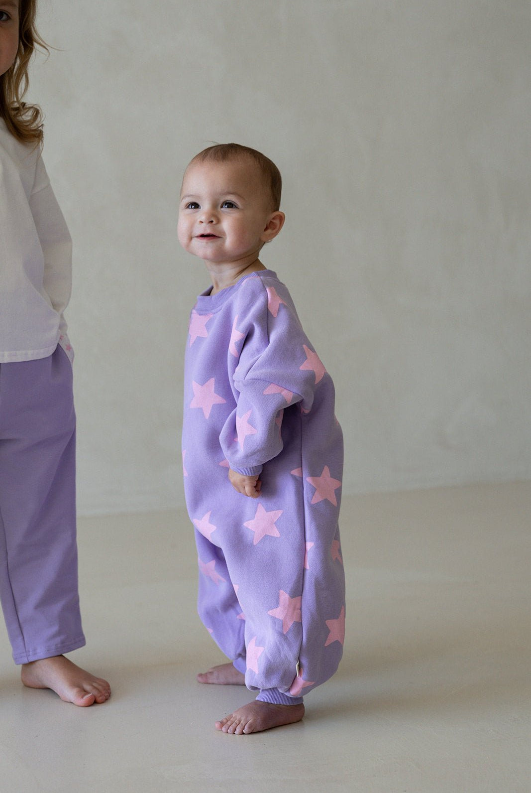 Star Romper - Lilac/Candy Pink - MYLA JANE