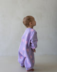 Star Romper - Lilac/Candy Pink