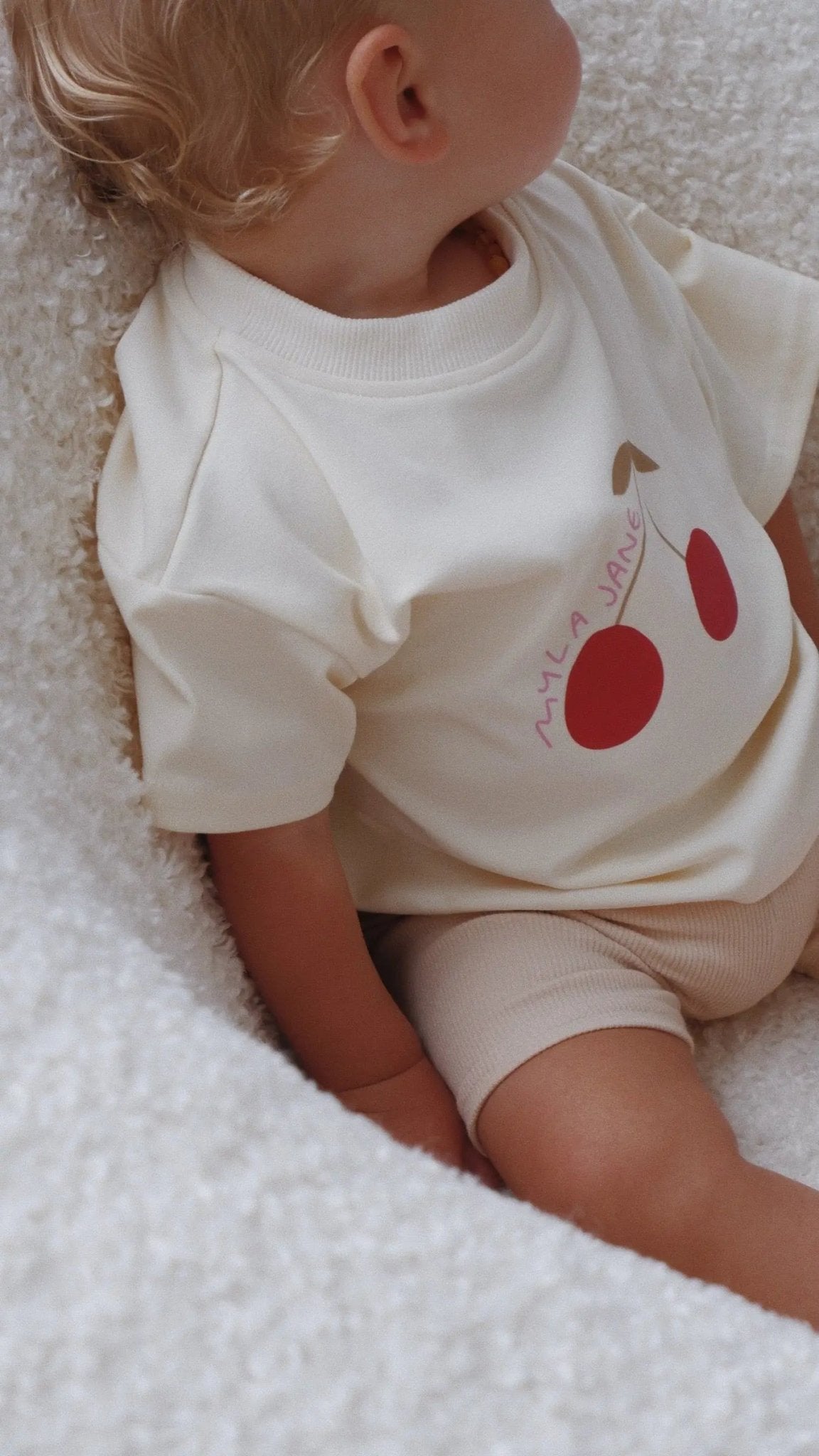 La Fruta Cherry Oversized Tee - MYLA JANE