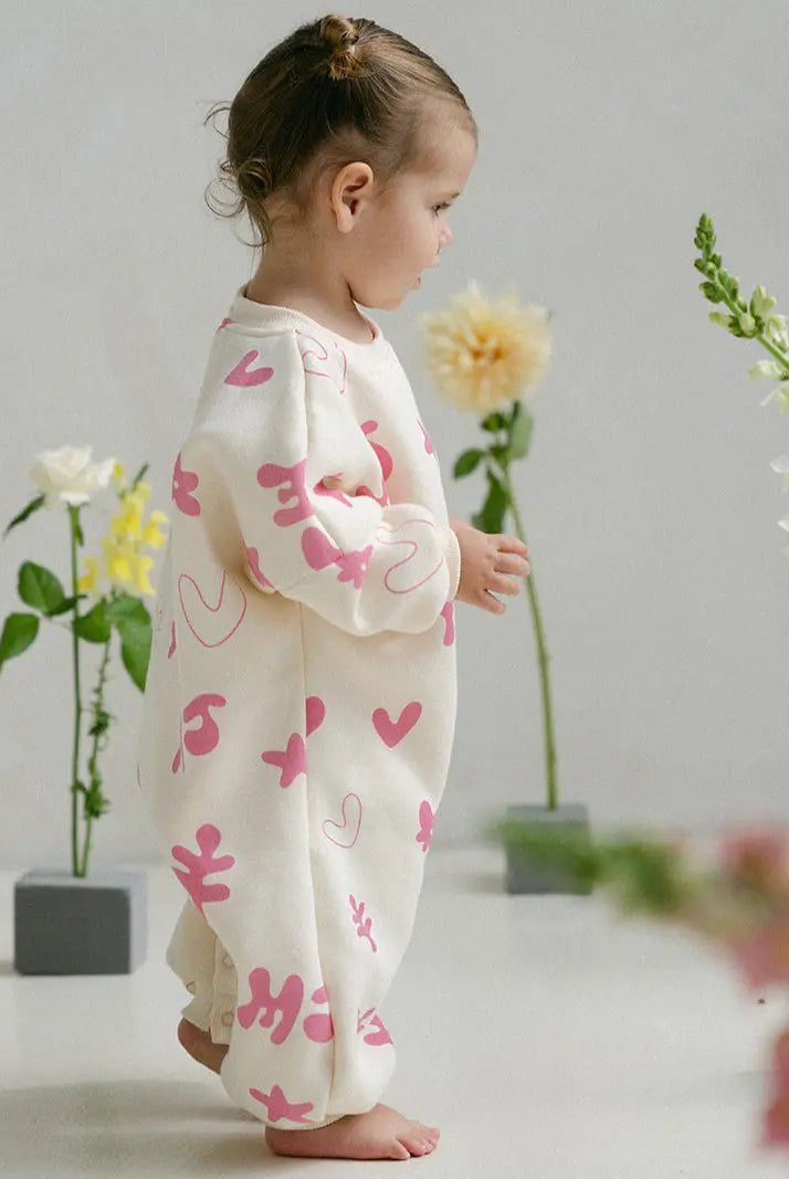 Signature MJ Romper - Raspberry - MYLA JANE