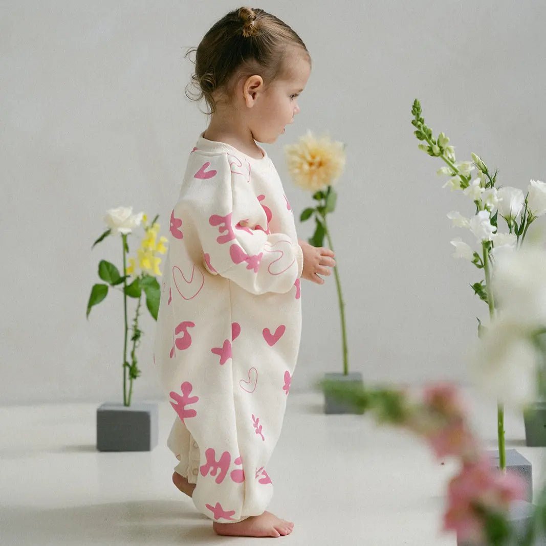 Signature MJ Romper - Raspberry - MYLA JANE