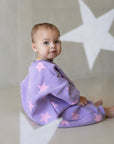 Star Romper - Lilac/Candy Pink