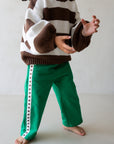 Star Pants - Emerald/Chocolate