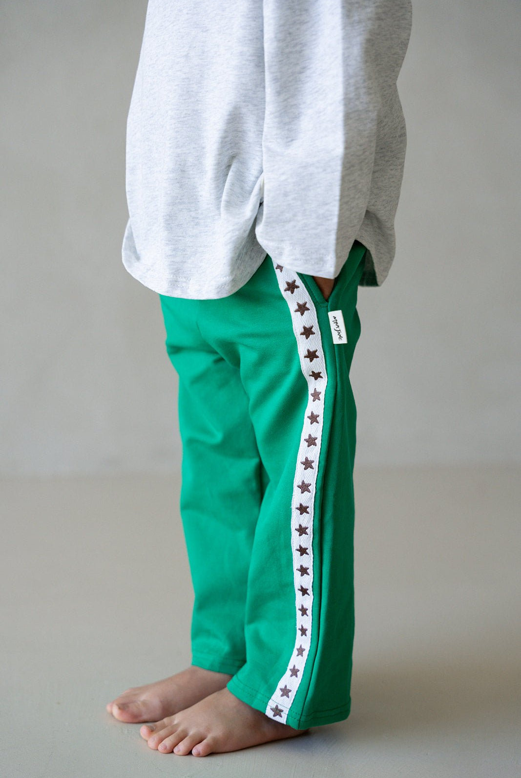 Star Pants - Emerald/Chocolate - MYLA JANE