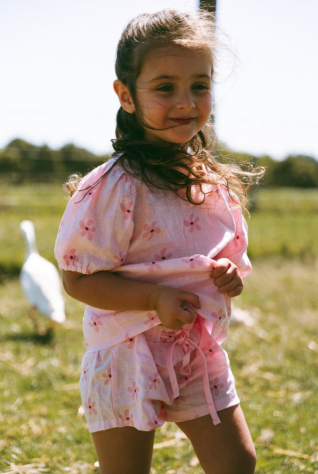 Garden Party Linen Set - Pink - MYLA JANE