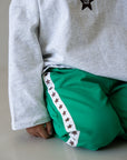 Star Pants - Emerald/Chocolate