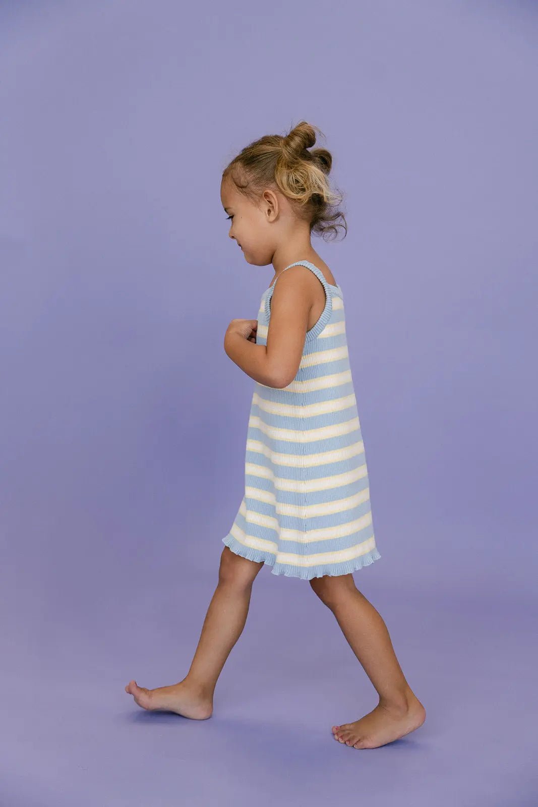 Rib Knit Dress - Blue (Seconds) - MYLA JANE