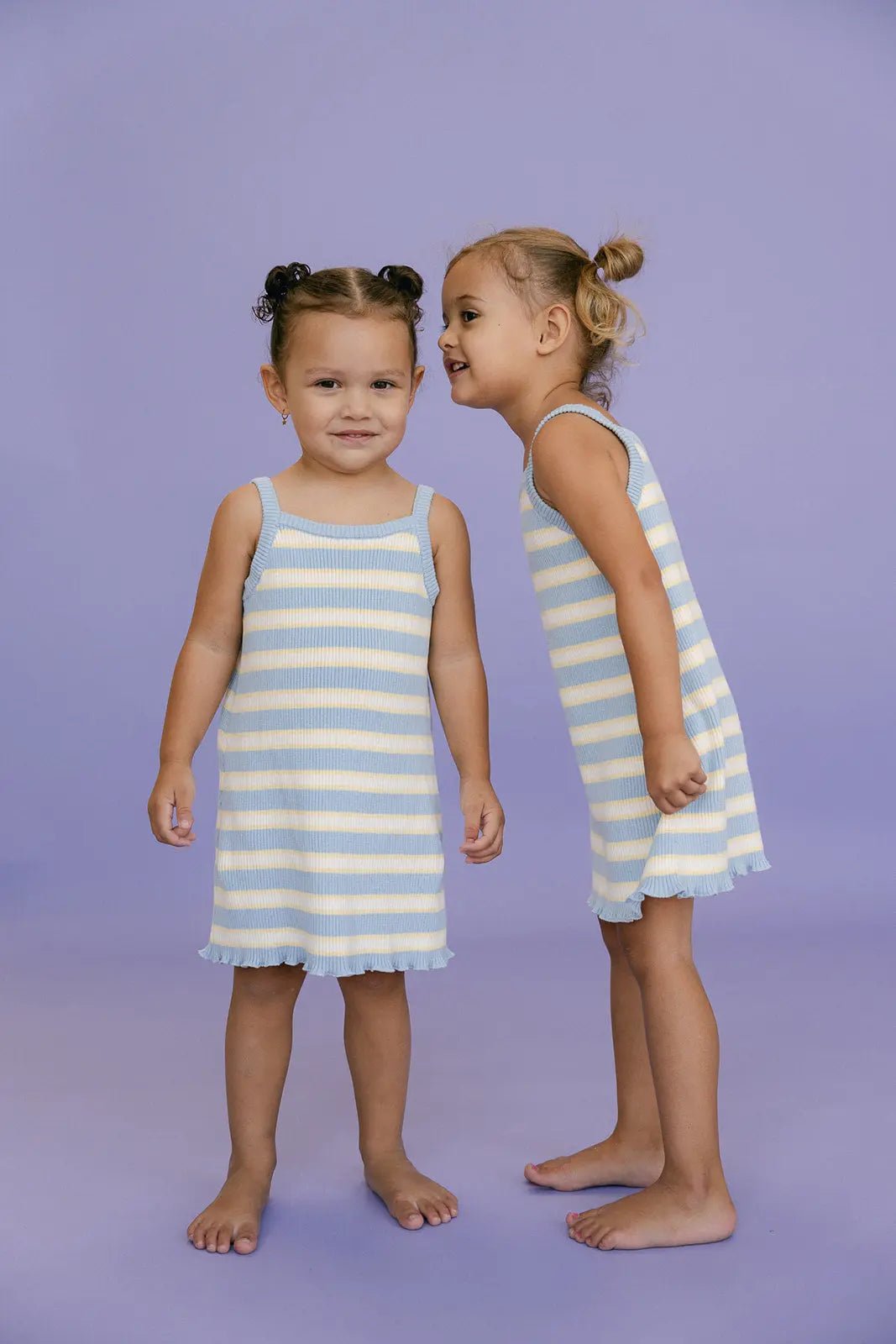 Rib Knit Dress - Blue (Seconds) - MYLA JANE