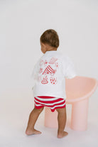 Rib Knit Shorts - Red - MYLA JANE