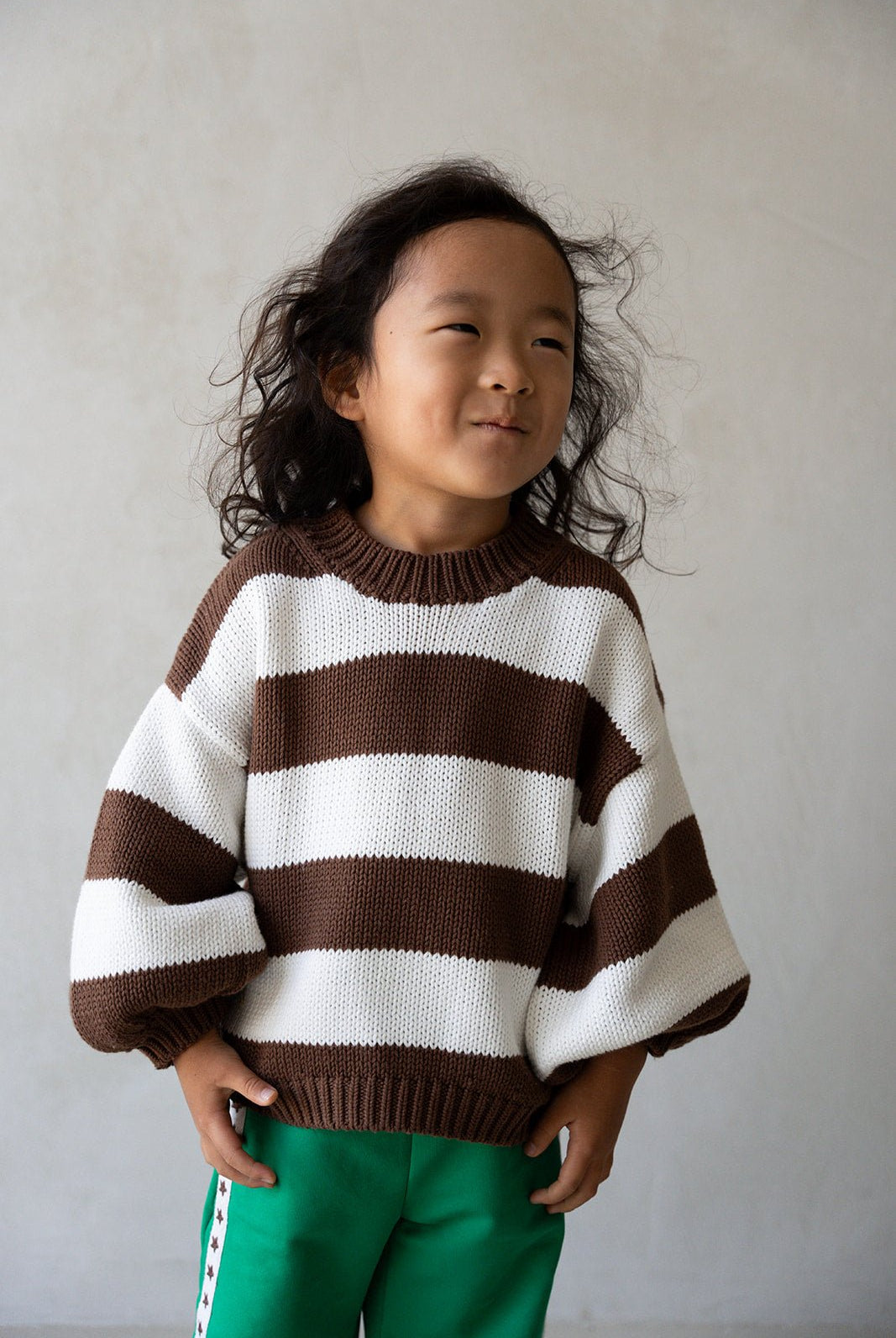Chunky Oversized Knit Jumper - Chocolate - MYLA JANE