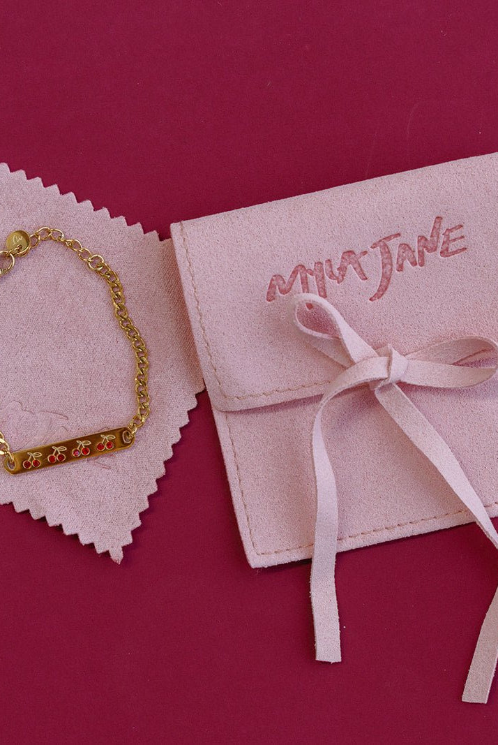 Cherries Gold Bracelet - MYLA JANE