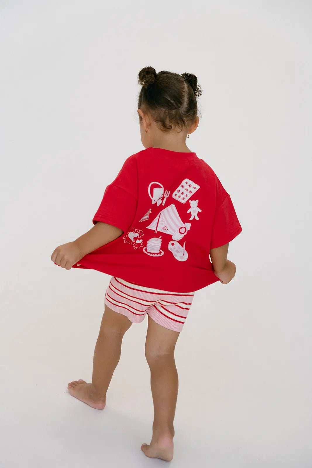Homebody Club Tee - Red/Pink - MYLA JANE