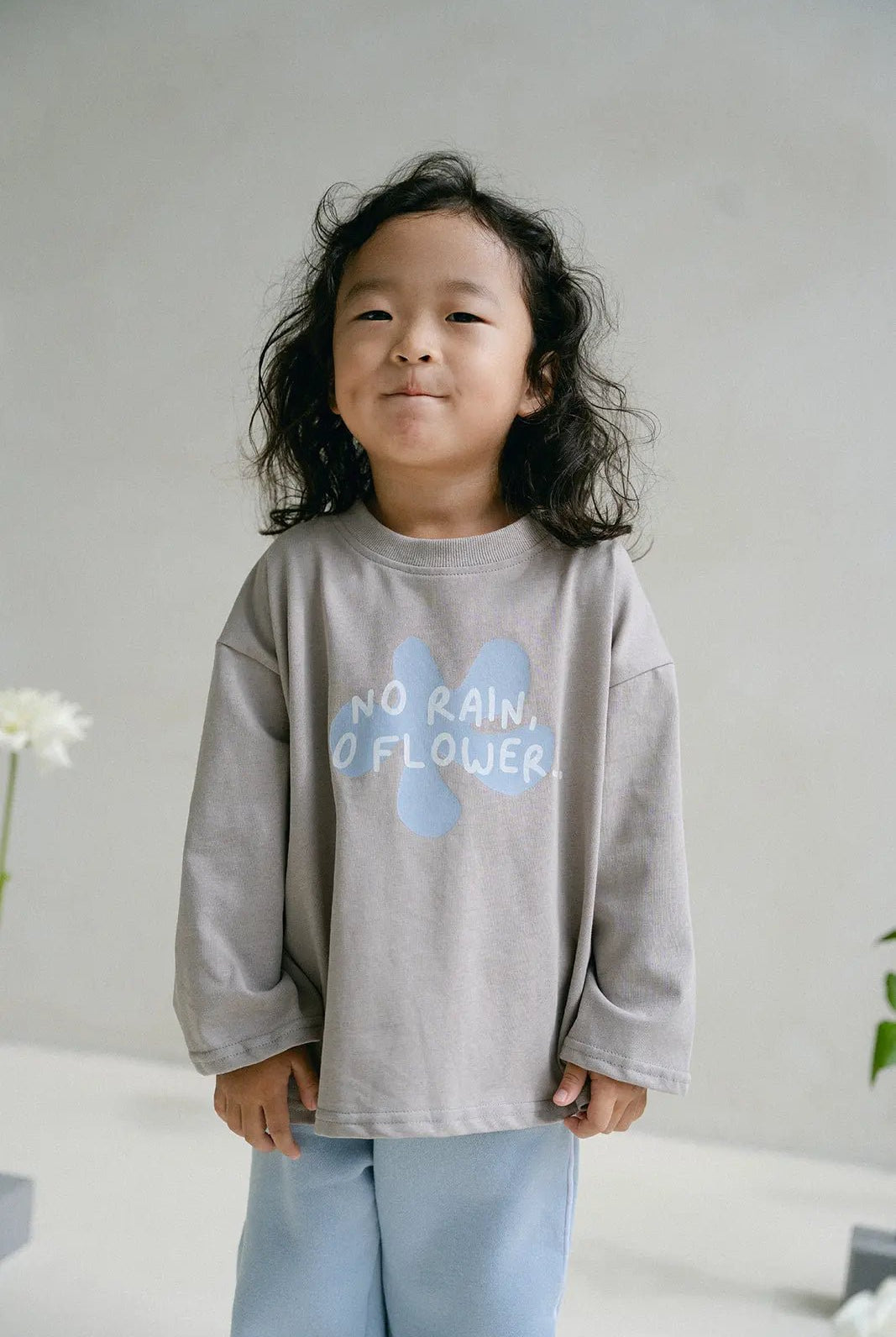 Flôwers Long Sleeve - Stone - MYLA JANE