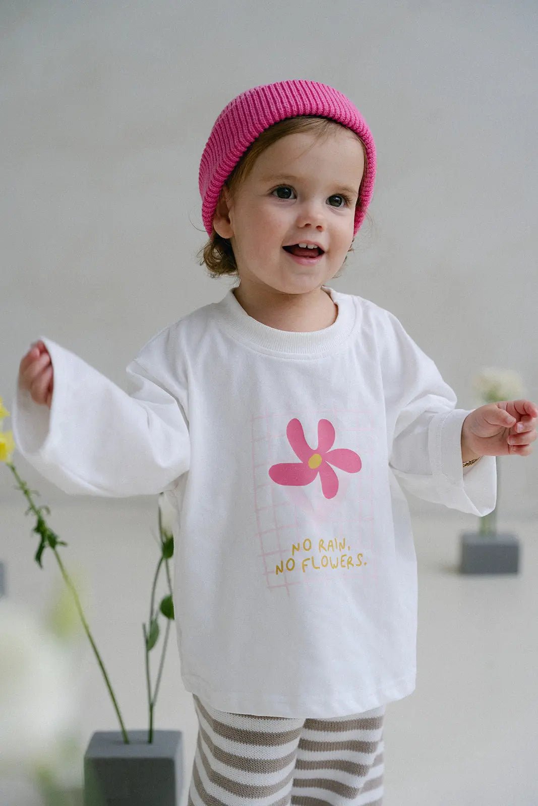 Flôwers Longsleeve - Raspberry - MYLA JANE