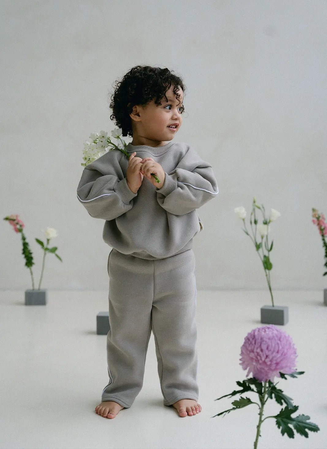 MJ Panel Tracksuit - Stone - MYLA JANE