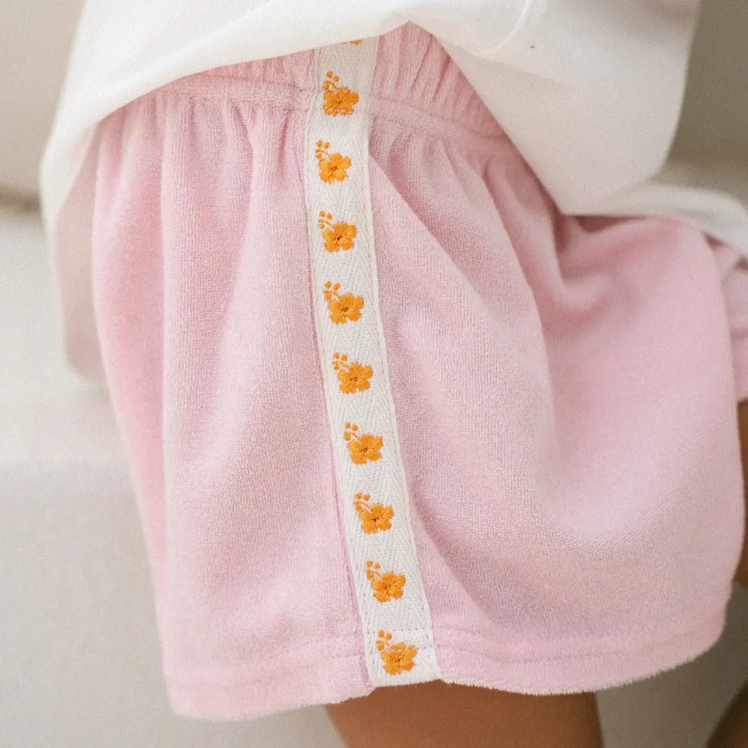Terry Shorts - Hibiscus - MYLA JANE