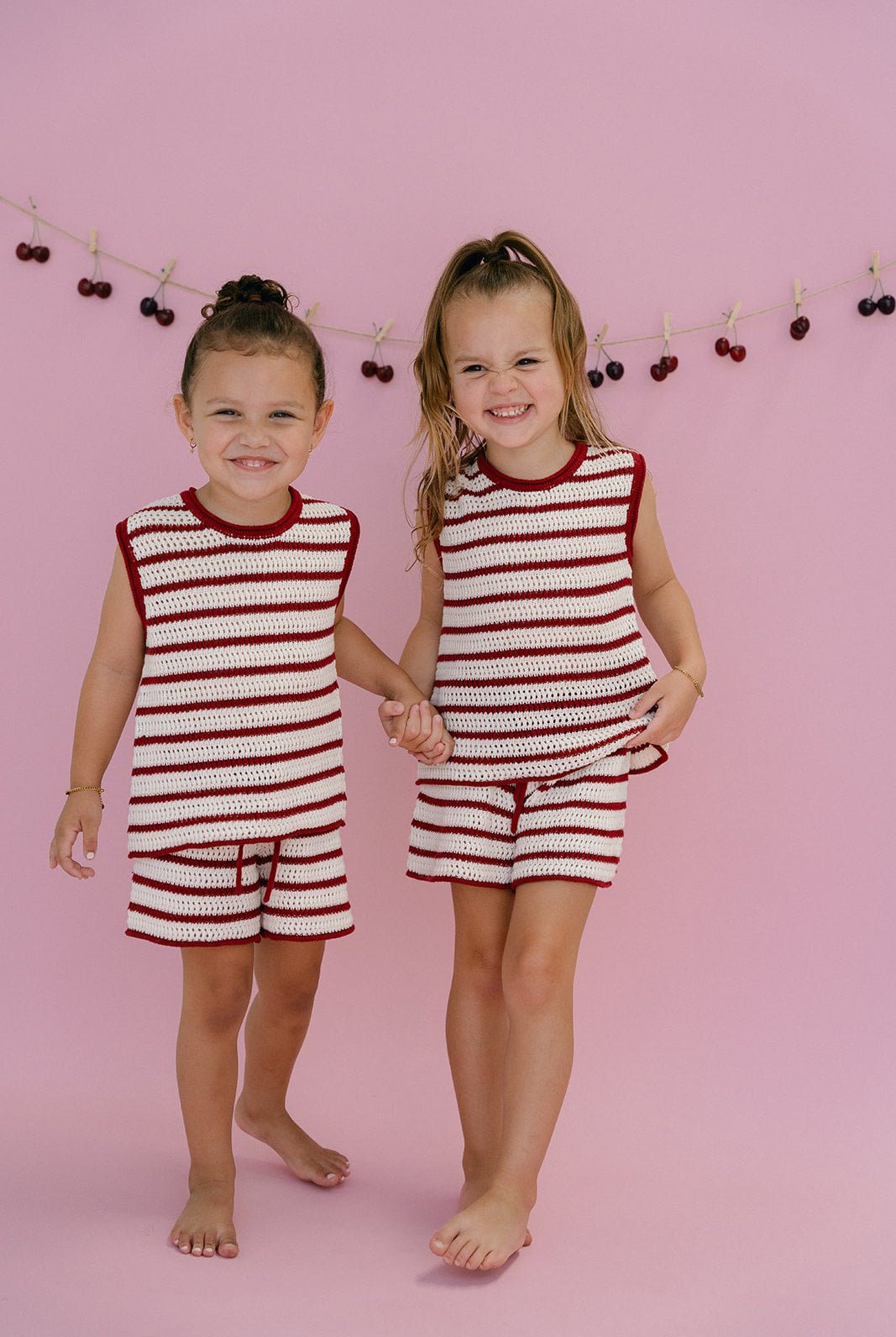 Cherry Crochet Set - Red/Cream - MYLA JANE