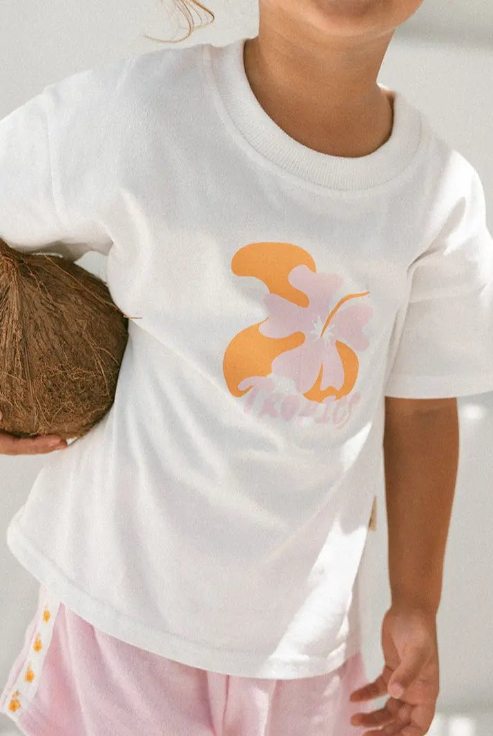 Tropics Tee - Hibiscus - MYLA JANE