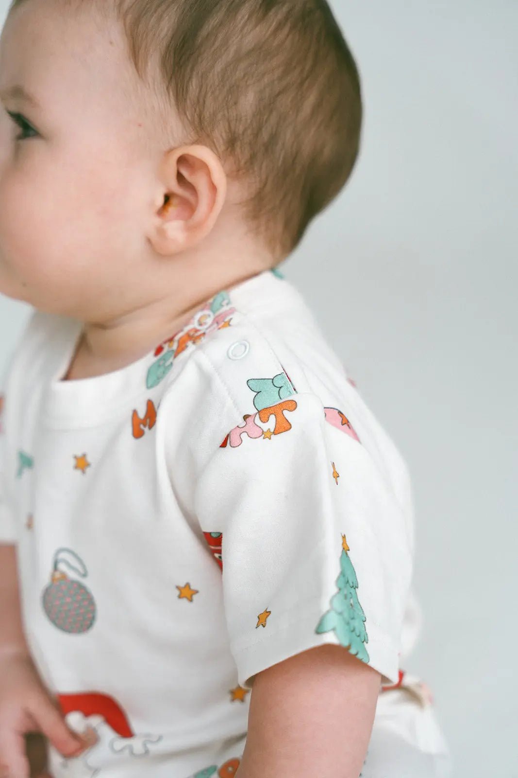 Merry & Bright - Baby Organic Cotton Romper - MYLA JANE