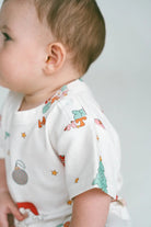Merry & Bright - Baby Organic Cotton Romper - MYLA JANE