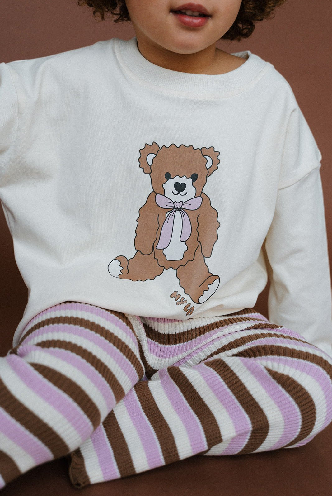 Myla Bear Longsleeve - Cream - MYLA JANE