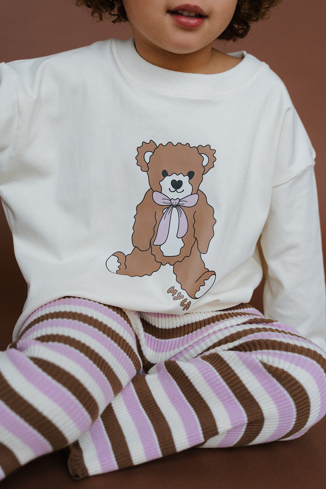 Myla Bear Longsleeve - Cream - MYLA JANE