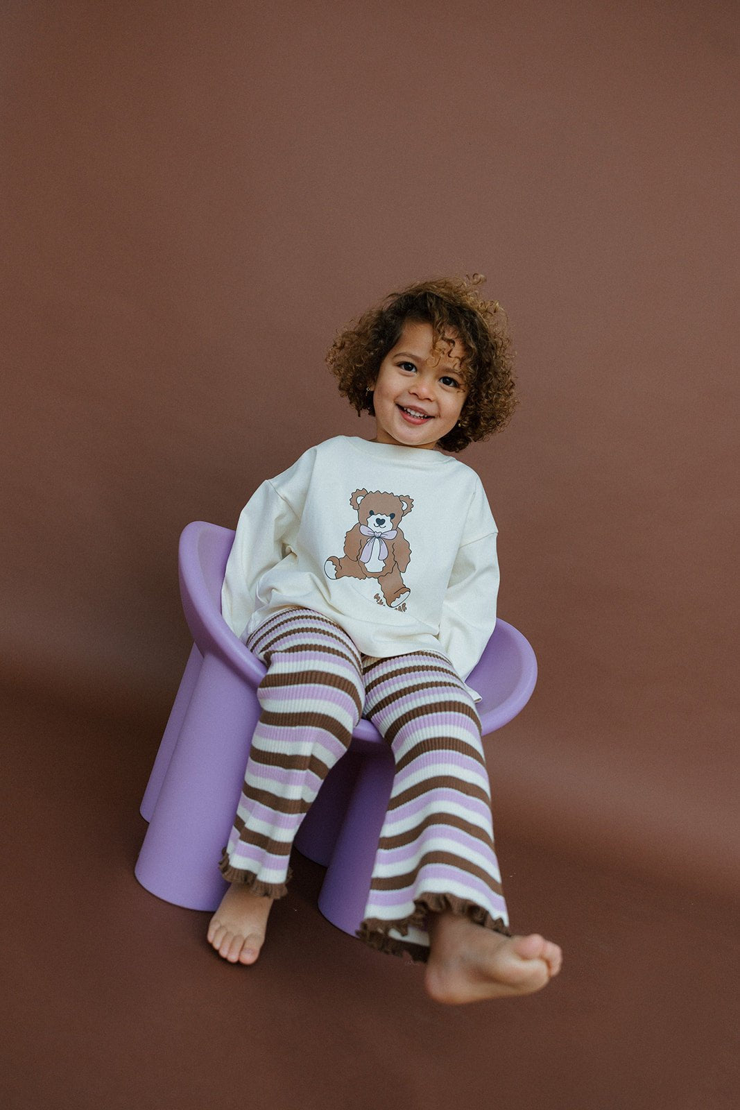 Myla Bear Longsleeve - Cream - MYLA JANE