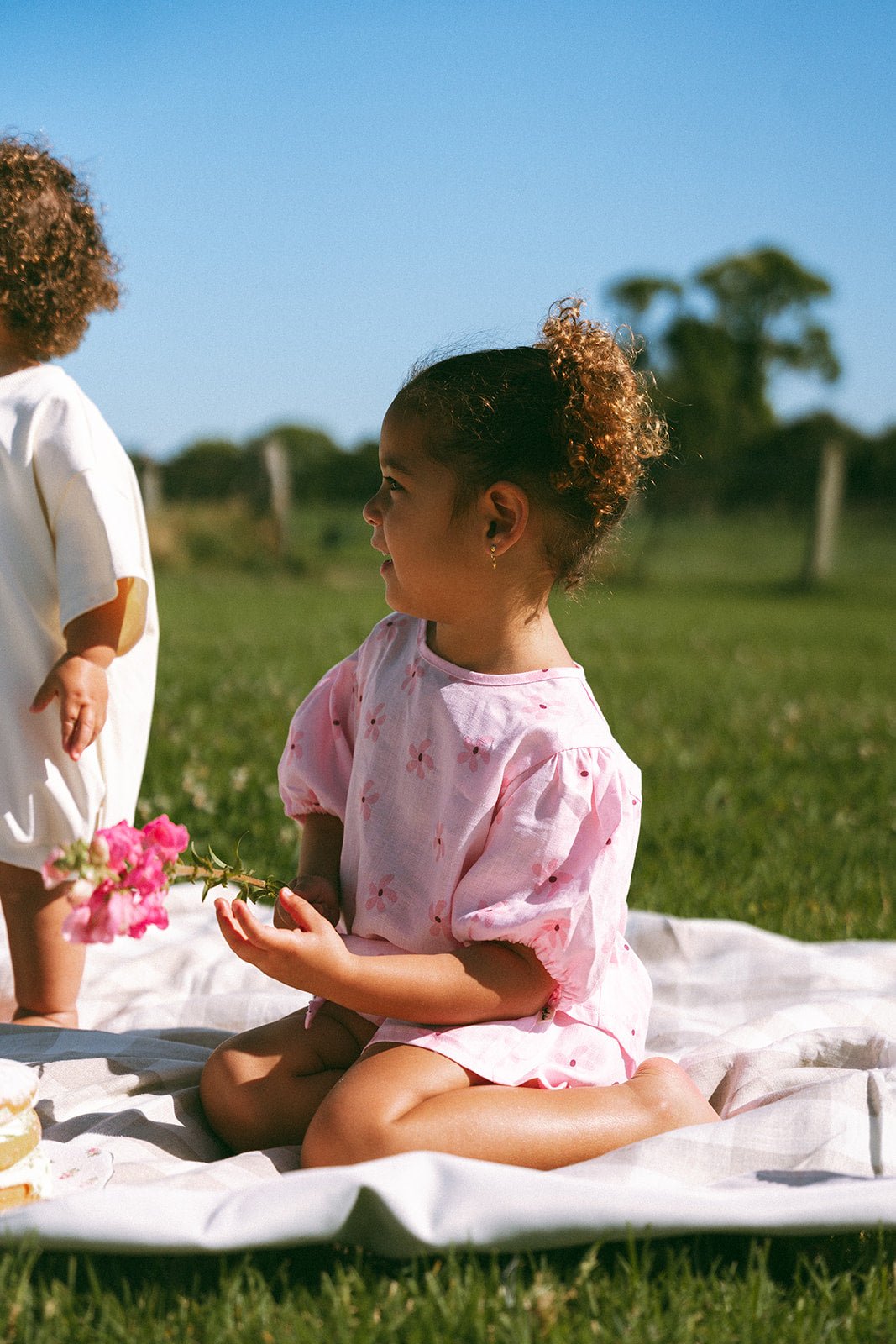 Garden Party Linen Set - Pink - MYLA JANE