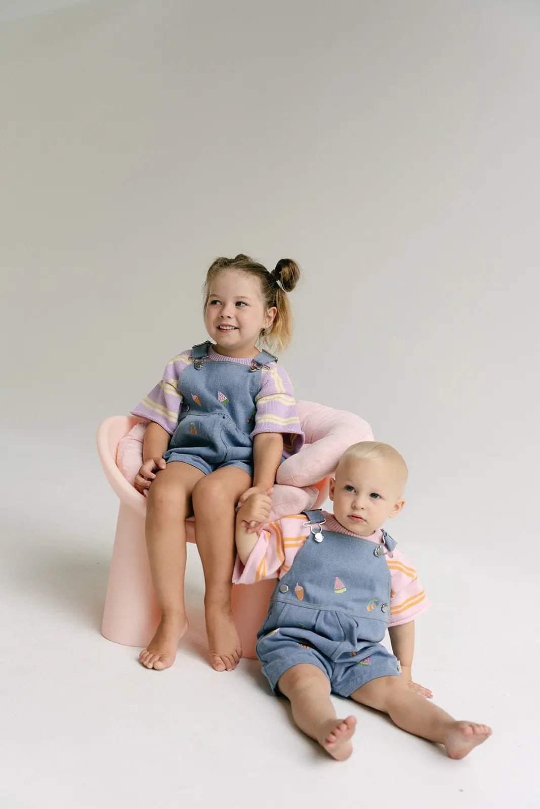 Juicy Froot - Denim Shortalls - MYLA JANE