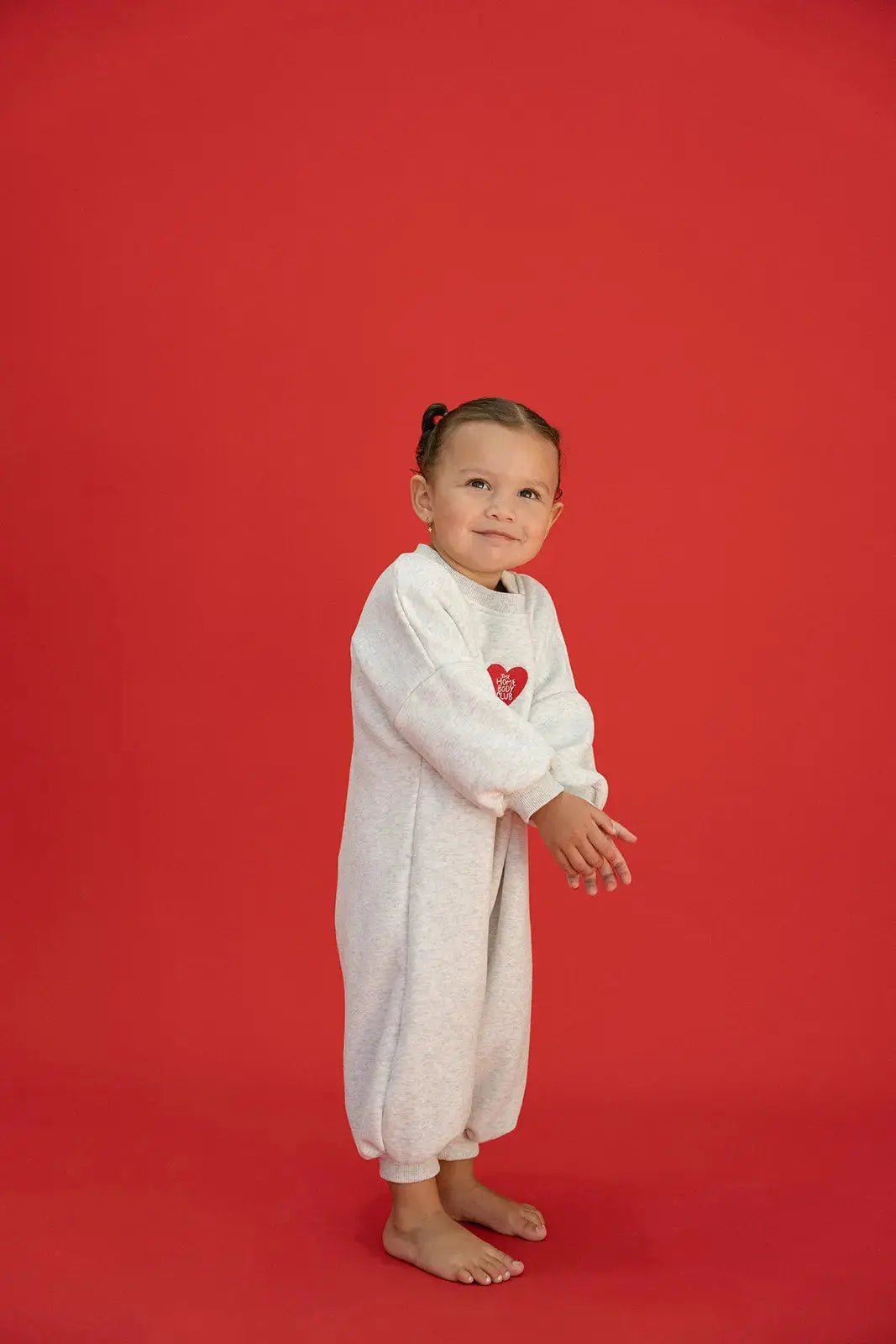 Homebody Heart Romper - Grey Marl - MYLA JANE