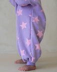 Star Romper - Lilac/Candy Pink
