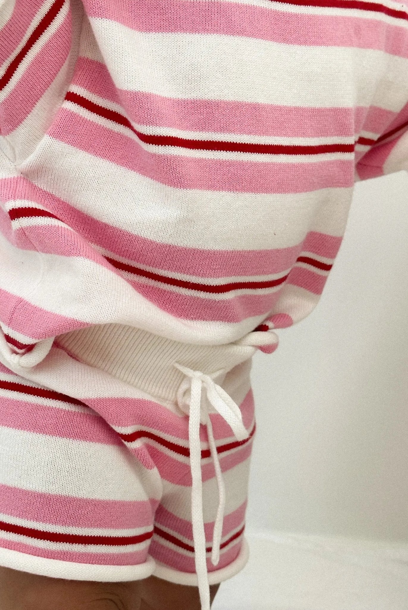 La Fruta Knit Set - Cherry/Sherbet - MYLA JANE