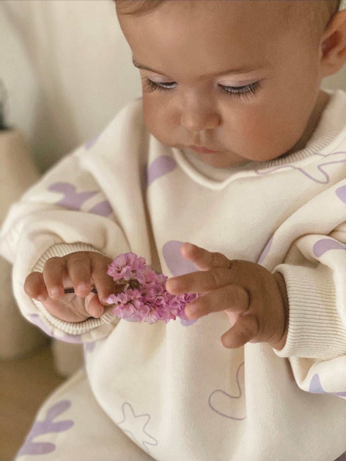 MJ Fleecey Romper - Lavender