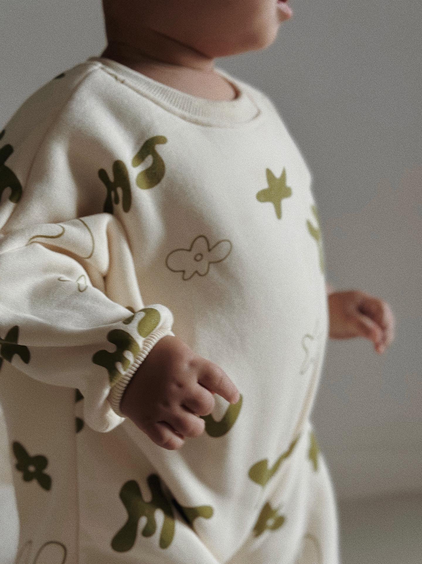 MJ Fleecey Romper - Forest
