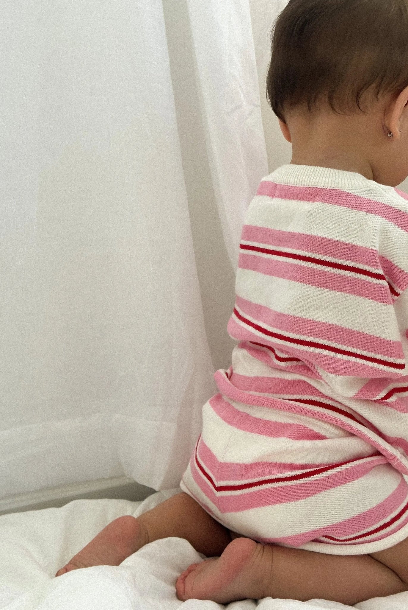 La Fruta Knit Set - Cherry/Sherbet - MYLA JANE