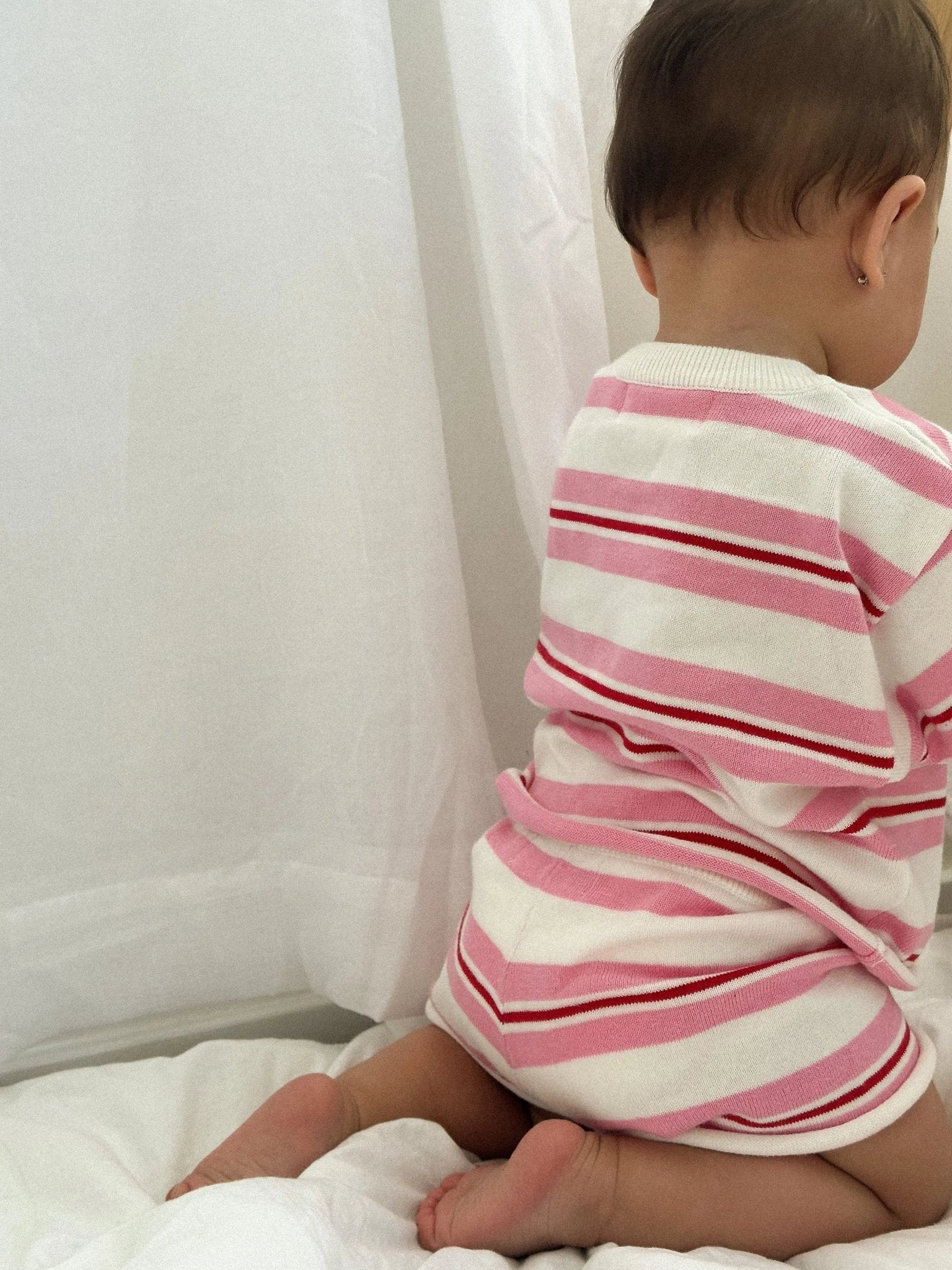 La Fruta Knit Set - Cherry/Sherbet - MYLA JANE