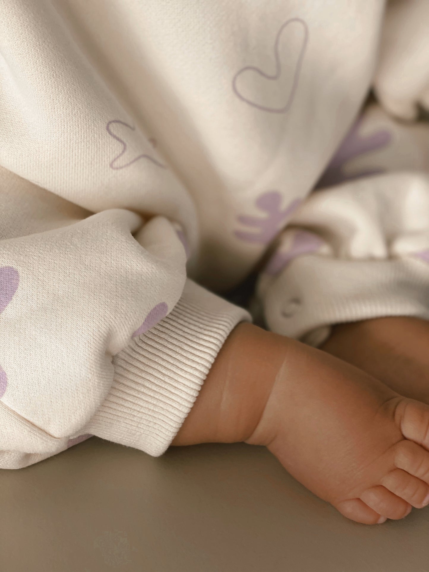 MJ Fleecey Romper - Lavender