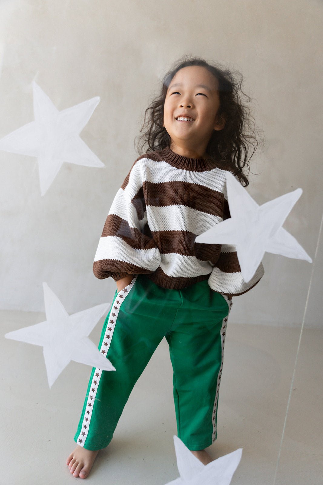 Star Pants - Emerald/Chocolate - MYLA JANE