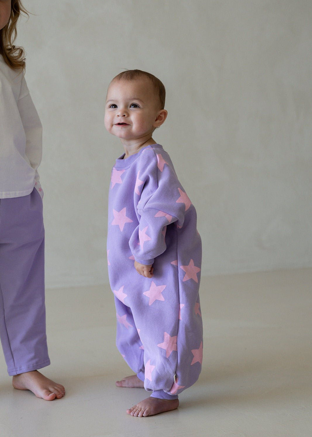 Star Romper - Lilac/Candy Pink - MYLA JANE