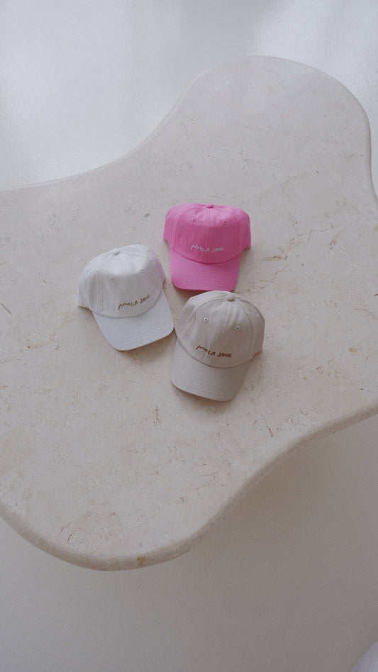 Dad Cap - White/Pear