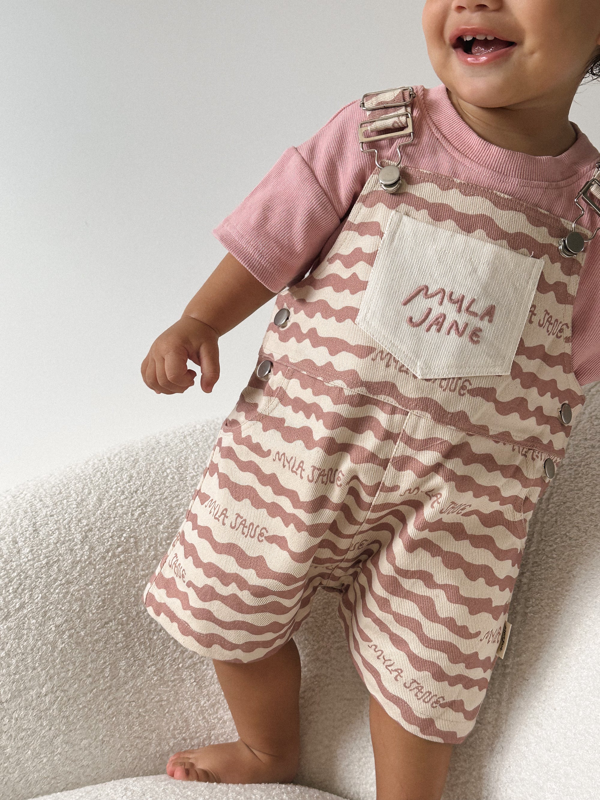 Seashell Pink Overalls MYLA JANE