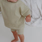 Everyday Ribbed Tee & Bike Shorts - Pear