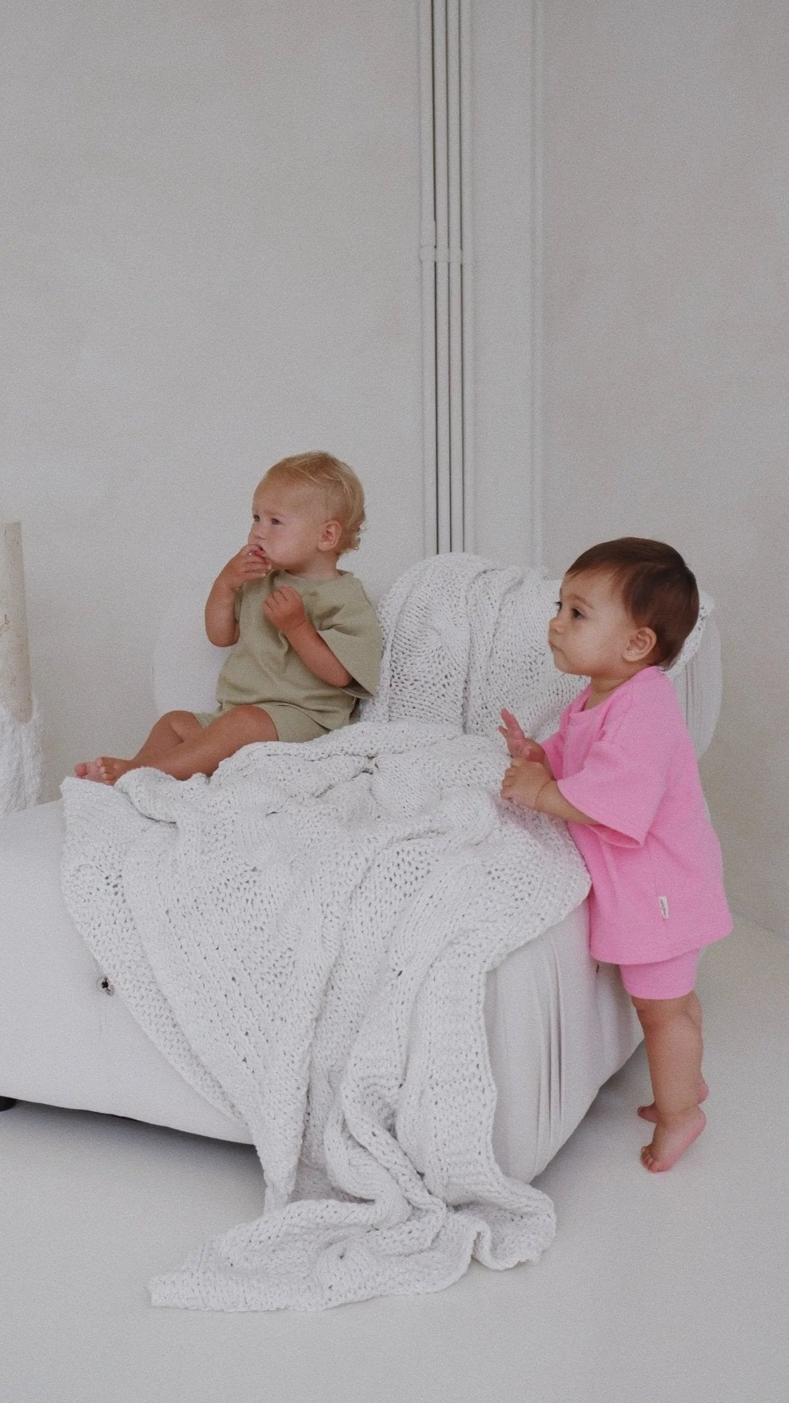 Everyday Ribbed Tee & Bike Shorts - Sherbet - MYLA JANE
