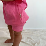 Everyday Ribbed Tee & Bike Shorts - Sherbet - MYLA JANE