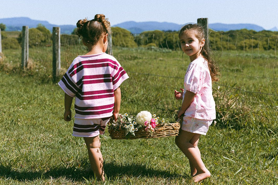 Strawberry/Mulberry Knit Set - MYLA JANE