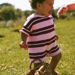 Strawberry/Mulberry Knit Romper - MYLA JANE