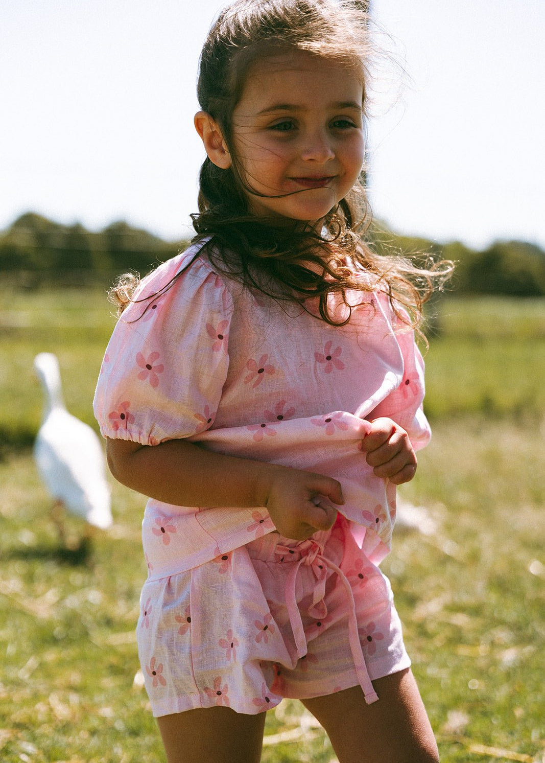 Garden Party Linen Set - Pink - MYLA JANE
