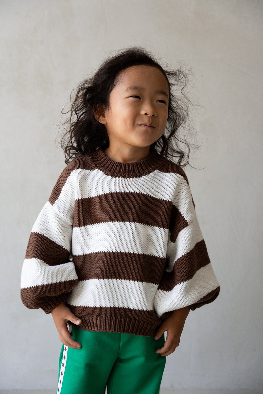 Chunky Oversized Knit Jumper - Chocolate - MYLA JANE