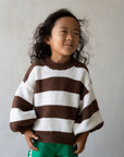 Chunky Oversized Knit Jumper - Chocolate